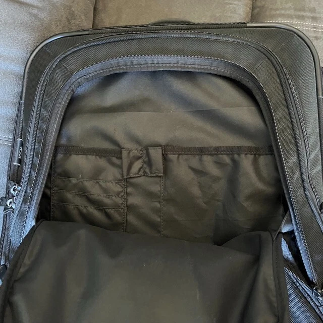 Tumi T Tech Carry-On Wheeled Upright Expandable 21" 57621D Black Suitcase Bag 7