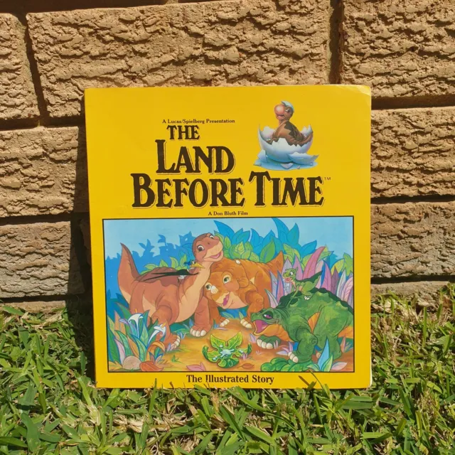 The Land Before Time Illustrated Story Book 1988 Lucas Spielberg dinosaur