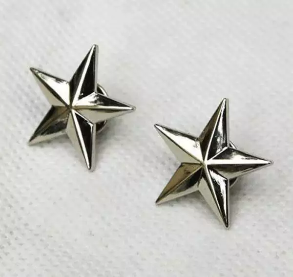 WW2 Pair US Army One Star Brigadier General Rank Insignia Badges – US094