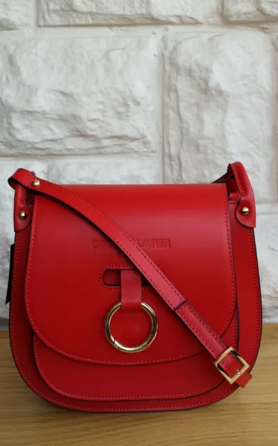 Bnwt, Christian Laurier Paris 'Laia' Leather Cross Body Bag.  Rrp £195