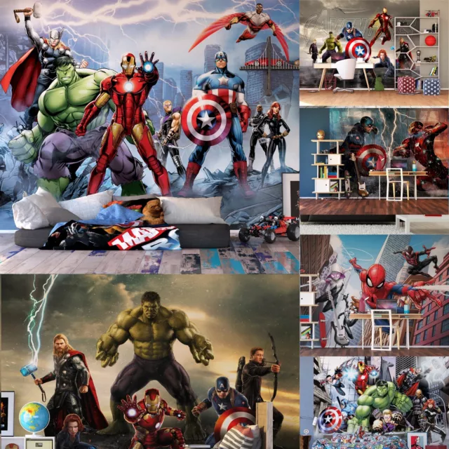 Verschiedene Design Wandbild Tapete Kinder Schlafzimmer Marvel Avengers Iron Man