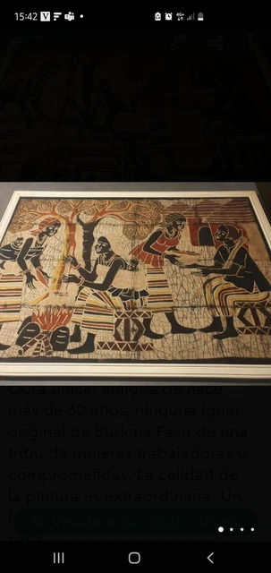 Pintura africana original Burkina Faso. African Painting Burkina Faso 3