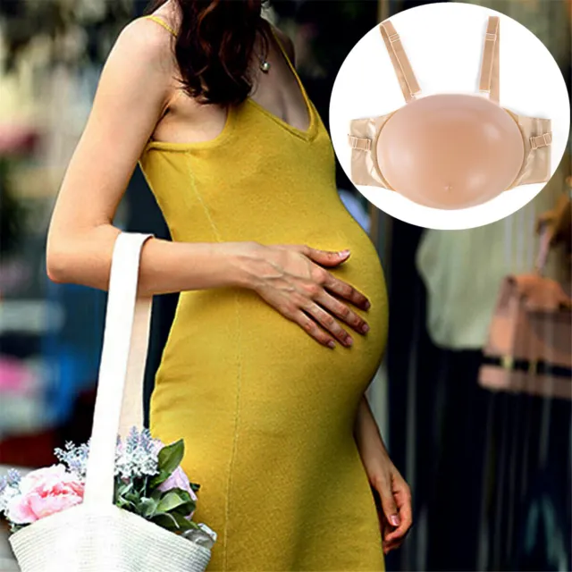Silicone Artificial Baby Tummy Belly Fake Pregnancy Pregnant Bump 2-10 Months