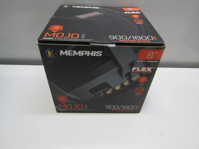 Memphis Audio MJM812 8 Inch Subwoofer - Black