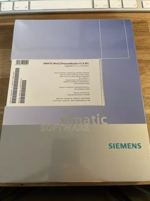 Siemens Simatic 6AV6372-1DA07-0XX4 WinCC/prozessMonitor V7.0 SP1