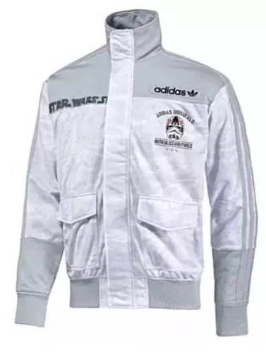 Adidas Star Wars Hoth Blizzard Force Stormtrooper New Grey Camo Track Top Jacket