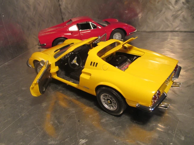 Hot Wheels 1/18 1970 Ferrari 246 Dino GTS Yellow