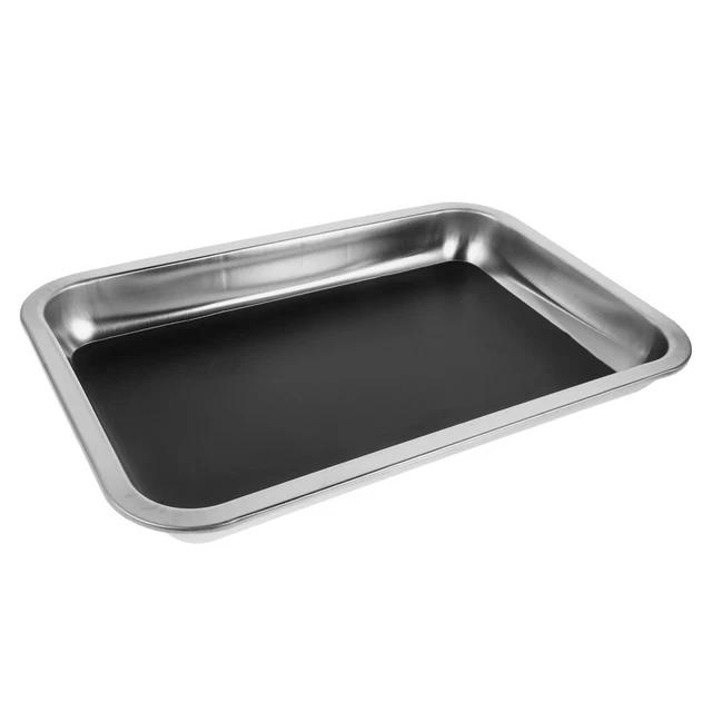 PRETYZOOM Dissection Tray Wax Lining Stainless Steel Laboratory