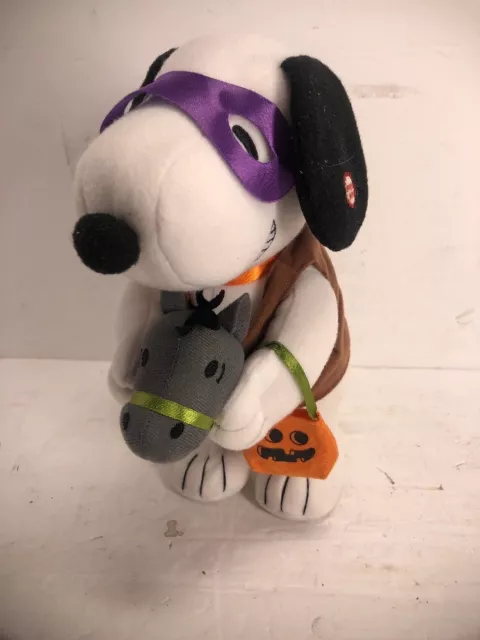 Hallmark Snoopy Candy Crusader Halloween Peanuts Animated Plush w/ Tags
