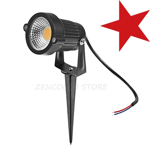 Faretto LED Da Esterno 5W COB Con Picchetto - 660 Lumen, IP65, Orientabile Per Giardino - Foto 10