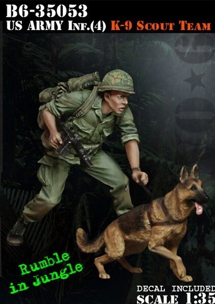 Bravo B6-35053 1/35 America Infantry Vietnam Soldier And Dog