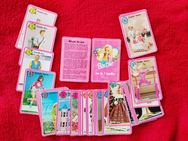 JEU DE 7 Familles Barbie / Mattel 2004 / France Cartes Ducale NEUF EUR