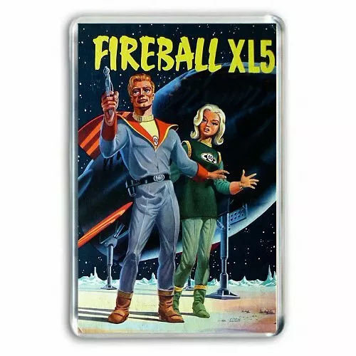 Retro -Fireball Xl5 -Steve Zodiac Venus-Annual Cover Art Jumbo Fridge Magnet