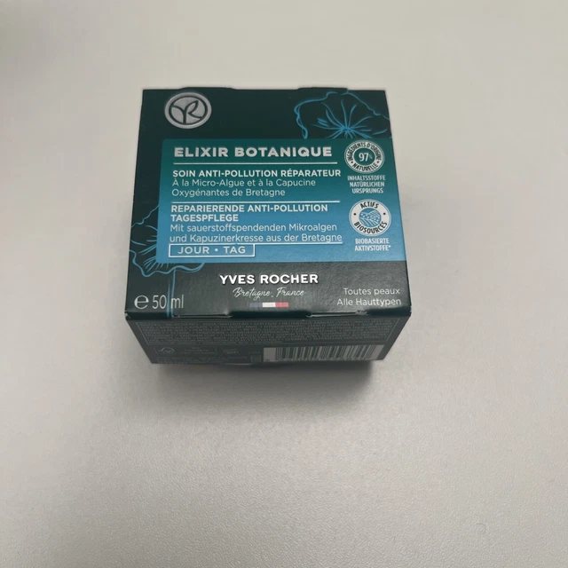 Yves Rocher Elixir Botanique Pflege-Set – Anti-Pollution Serum, Tages- & Nachtcreme – Geschenk Für Frauen