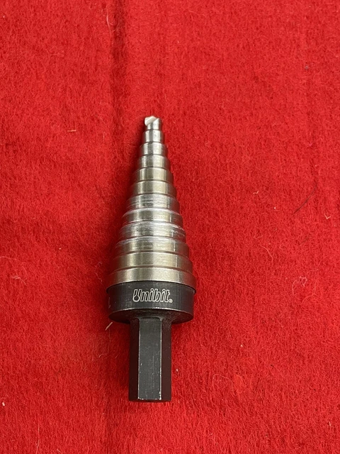 Irwin Unibit 4 3/16-Inch to 7/8-Inch 3/8-Inch Shank Step Drill Bit (10234)
