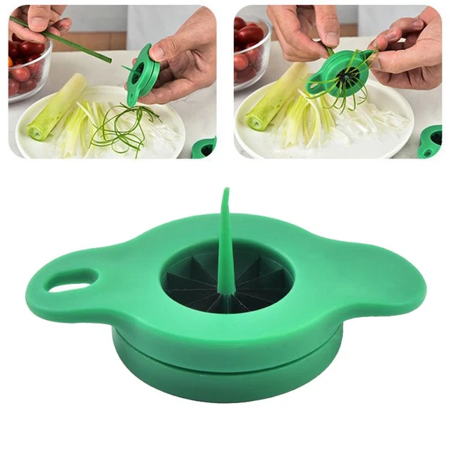 COMPACT SCALLION CUTTER Space Saving For Kitchen Gadget for Vegetable