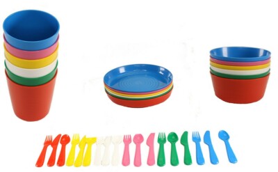 Ikea Kalas Bebe Enfants En Plastique Tasses Assiettes Bols Couverts Tasses Set Children S Party Eur 11 14 Picclick Fr