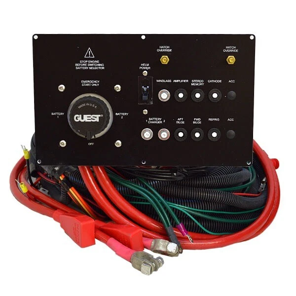 RINKER GUEST BOAT Battery Selector Switch Breaker Panel W/ Harness EUR