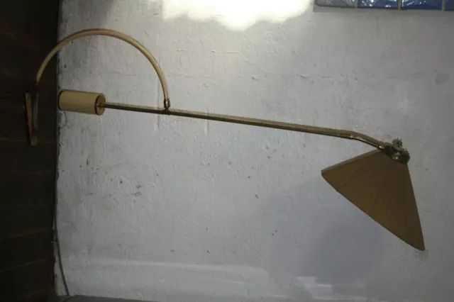 Lampe grande applique potence articulée DIABOLO MATHIEU LUNEL arluce ? Années 50