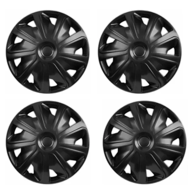 FOR PEUGEOT EXPERT - 16" Wheel Trims Hub Caps Craft Black RC Deep Dish