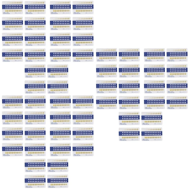 120 tarjetas de contraste de color dental guía de blanqueamiento dental suministro dental