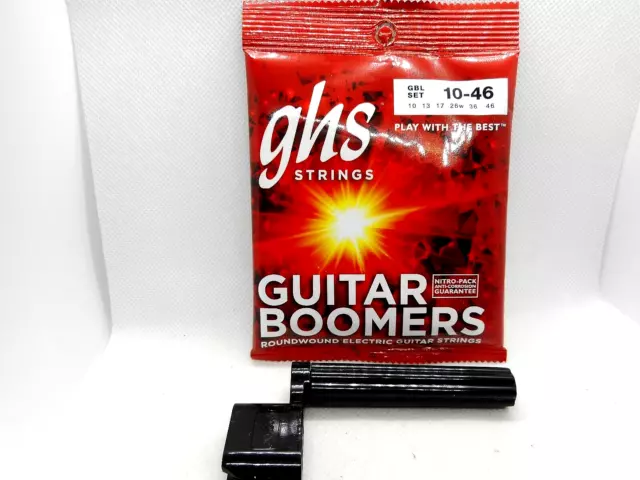 Ghs 10-46 Electric Guitar Boomers Set + String Winder