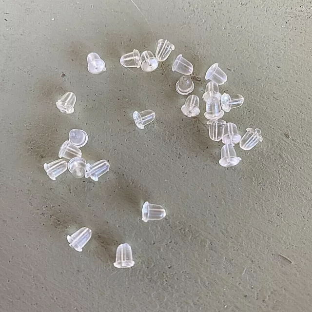 Findings ~ 1,500 pieces ~ Rubber Earring Back Post Stoppers OS50