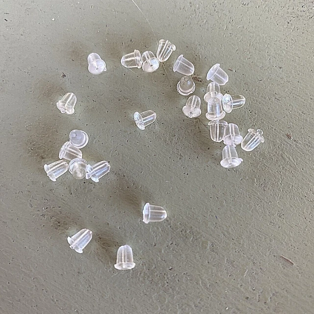 Findings ~ 800 pieces ~ Rubber Earring Back Post Stoppers B112os