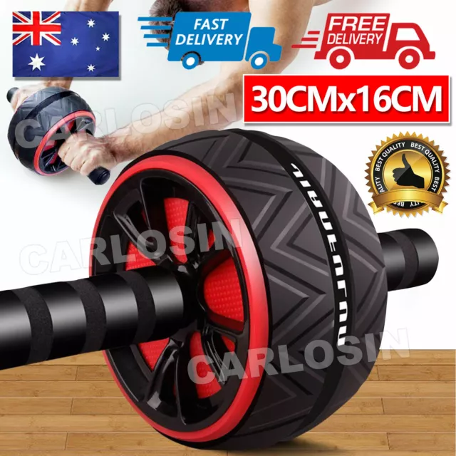 AB Abdominal Roller Wheel Fitness Waist Core Workout Exercise Wheel Home Gym