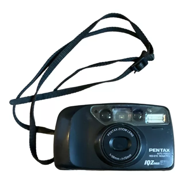 Pentax IQZOOM-EZY 35mm Camera W/38-70mm Zoom Tested Works Pentax IQZOOM-EZY 35mm Camera W/38-70mm Zoom Tested Works