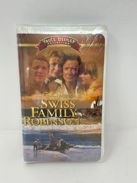 DISNEY VAULT COLLECTION Swiss Family Robinson VHS, 1960 Clam Shell NEW ...