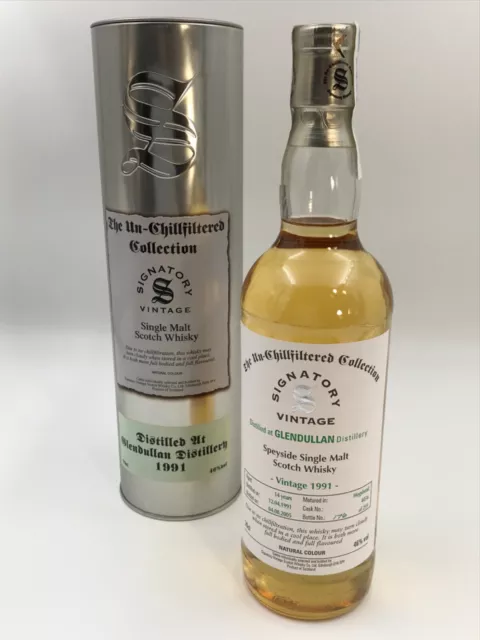 WHISKY SIGNATORY VINTAGE GLENDULLAN 1991 LIMITED EDITION 14 YEARS OLD 70cl.