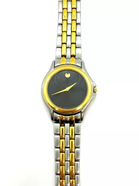 Movado 36mm Two Tone Stainless Steel Quartz Watch 87-D1-863