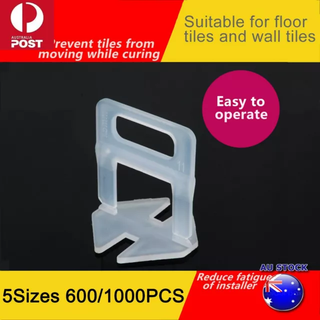 600-1000 PCS Tile Leveling System Clips Levelling Spacer Tiling Tool Floor Wall