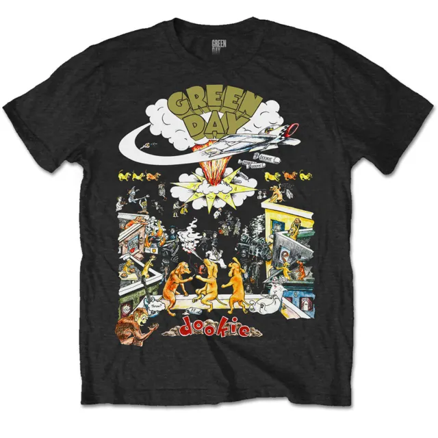 Green Day T Shirt 1994 Dookie Tour Official Black Mens Unisex Tee NEW Punk Rock