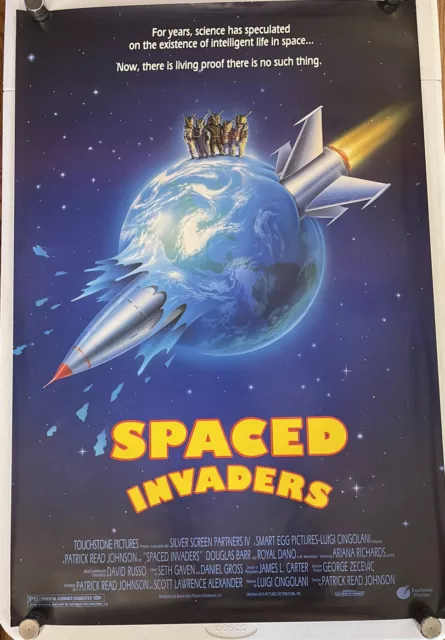 Poster Space Invaders 1990 Douglas Barr Royal Dano Ariana Richards Movie 27x40