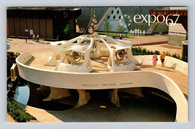 Montreal Quebec-Canada, Expo 67, Polymer Corporation Pavilion, Vintage Postcard