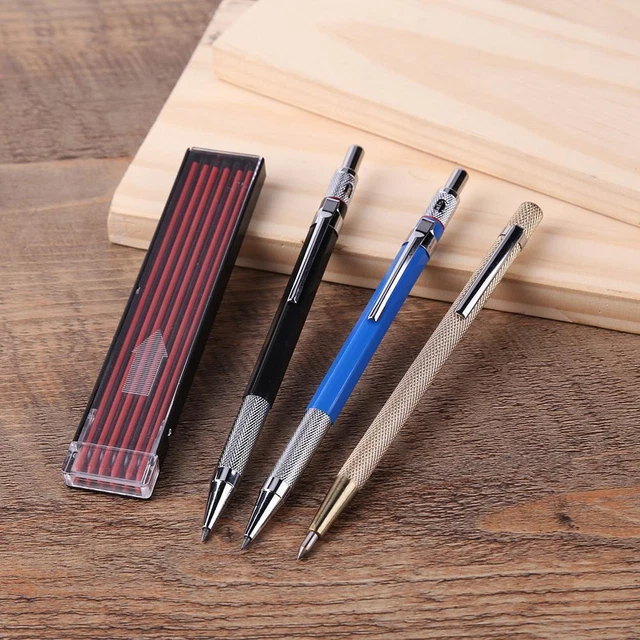 Carpenter Pencils Glass Ceramics Hardened Steel Scriber Tool with Marker Refills