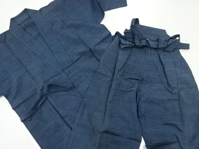 40854# Japanese Kimono / Mens Samue / Weave Pattern