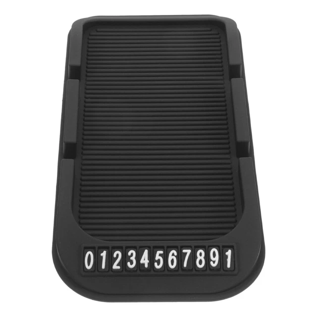 Support Téléphone Voiture 4 En 1 – Plateau Tableau De Bord Rotatif 360° – Avec Carte Stationnement Et Aromathérapie – Noir – 25x19 Cm - 2