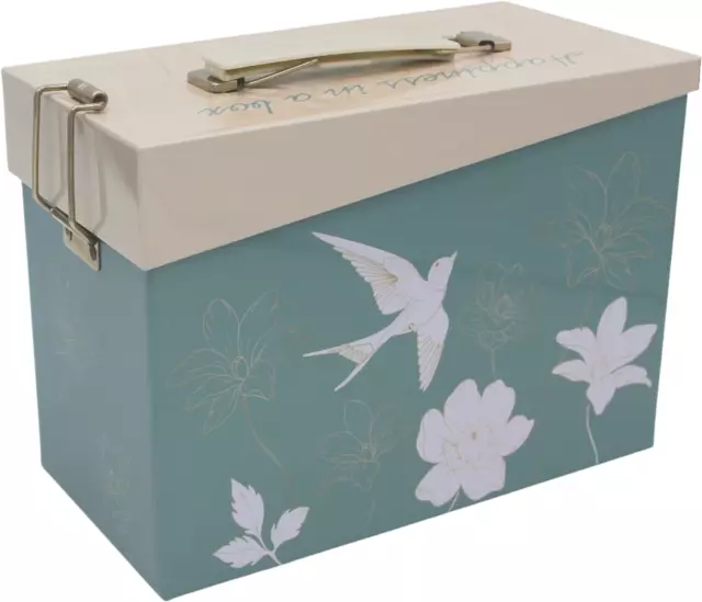 Blechaufbewahrungsbox ideal als Saatgutbox Gartengeschenke, Nähset Basteln Organizer oder