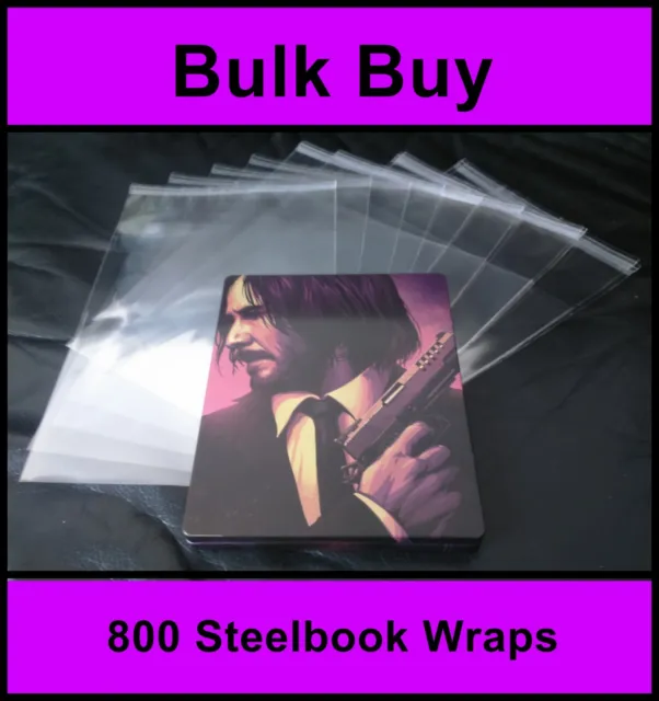 Blu-ray / DVD Steelbook Protective Wraps / Sleeves (Pack of 800)