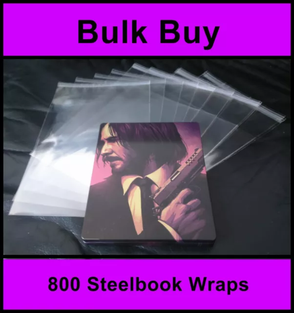 Blu-ray / DVD Steelbook Protective Wraps / Sleeves (Pack of 800)