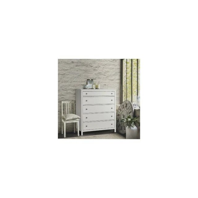 Commode 7 tiroirs noyer naturel 76x127H cm - Maxi Commode