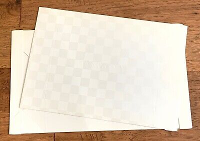 Vintage BLOOMINGDALE’S White on White Checkerboard Gift Box 12”x12”x4” NEW