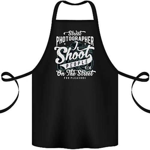 Street Photographer Photography Funny Cotton Apron 100% Organic