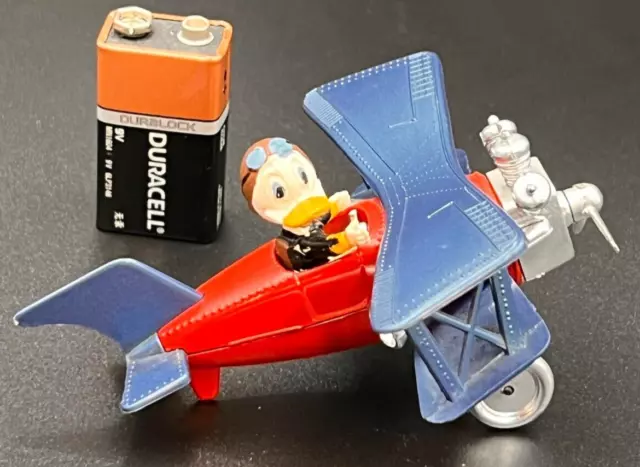 Donald Duck Biplane (Metal fuselage/Plastic wings) Polistil (Made in Italy)