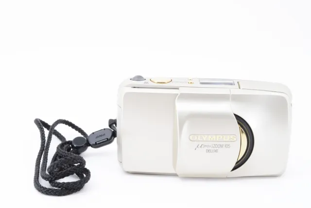 [Near MINT] Olympus μ mju Zoom 105 Deluxe Point & Shoot Film Camera From JAPAN