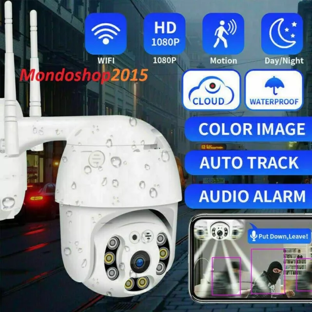 Telecamera Wifi Esterno Con Visione Notturna A Colori Ctronics 1080p