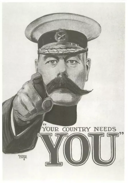 WW1 Your Country Needs You Reproduction Postcard by Mayfair Cards of London NG0